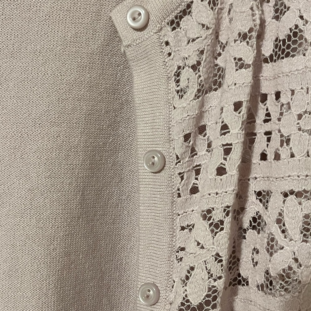 LOFT lace Cardigan, Size M - Picture 4 of 6